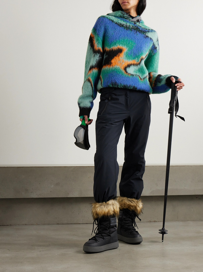 Aztech Mountain Off Piste Shell-trimmed Printed Fleece Hoodie outlook