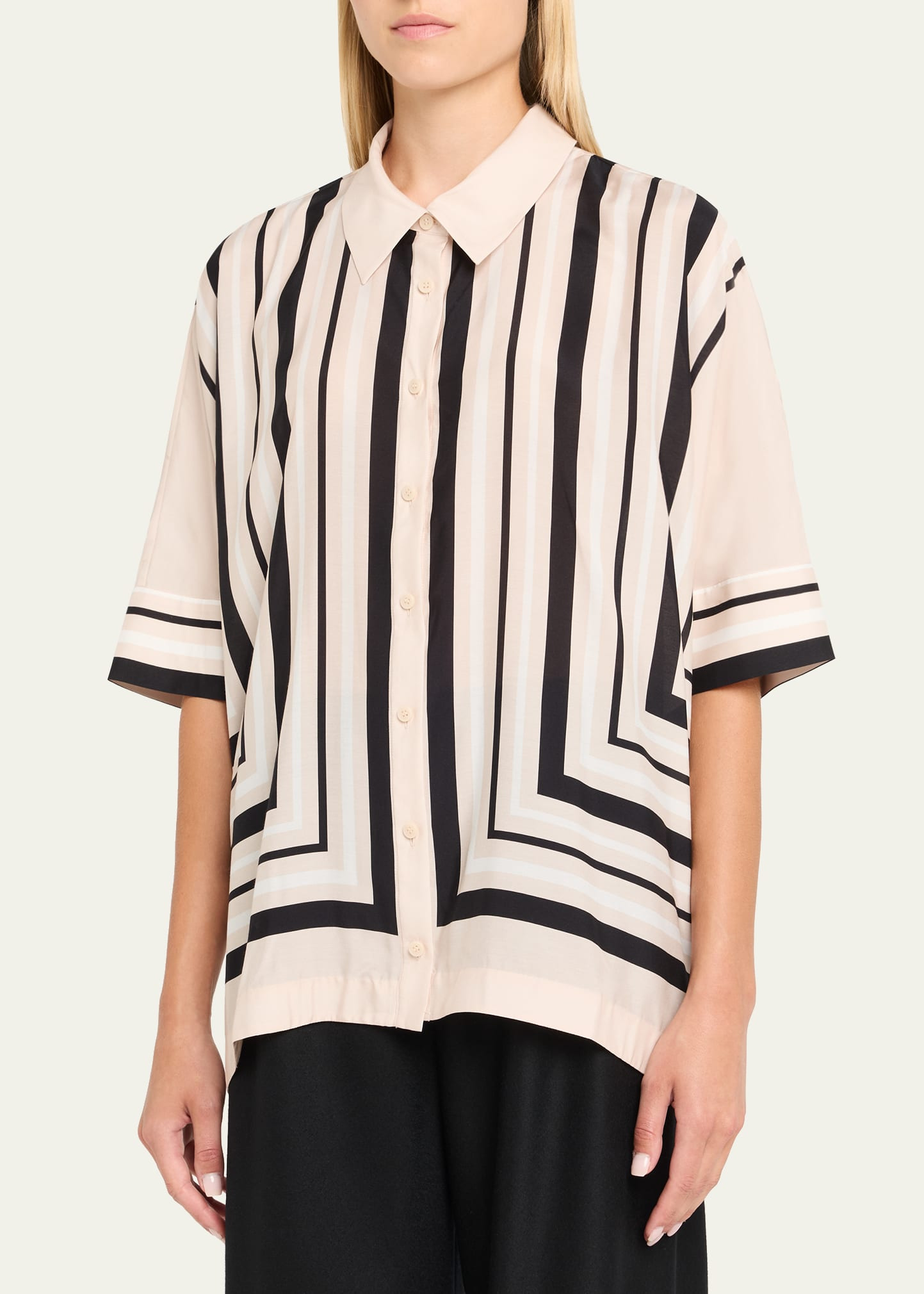 Bowman Oversized Button-Front Shirt - 4