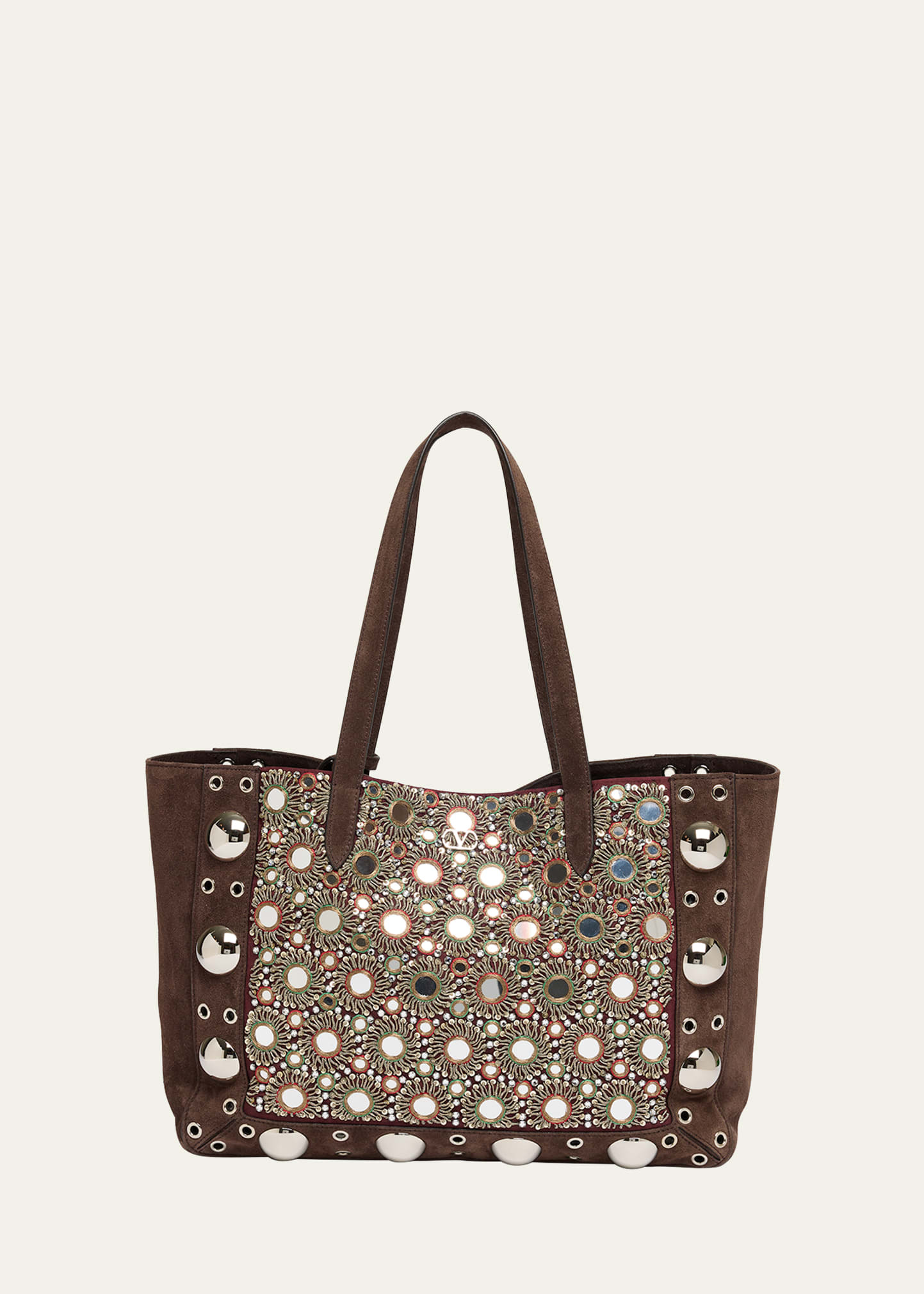 Nellcote Mirrored Suede Tote Bag - 1