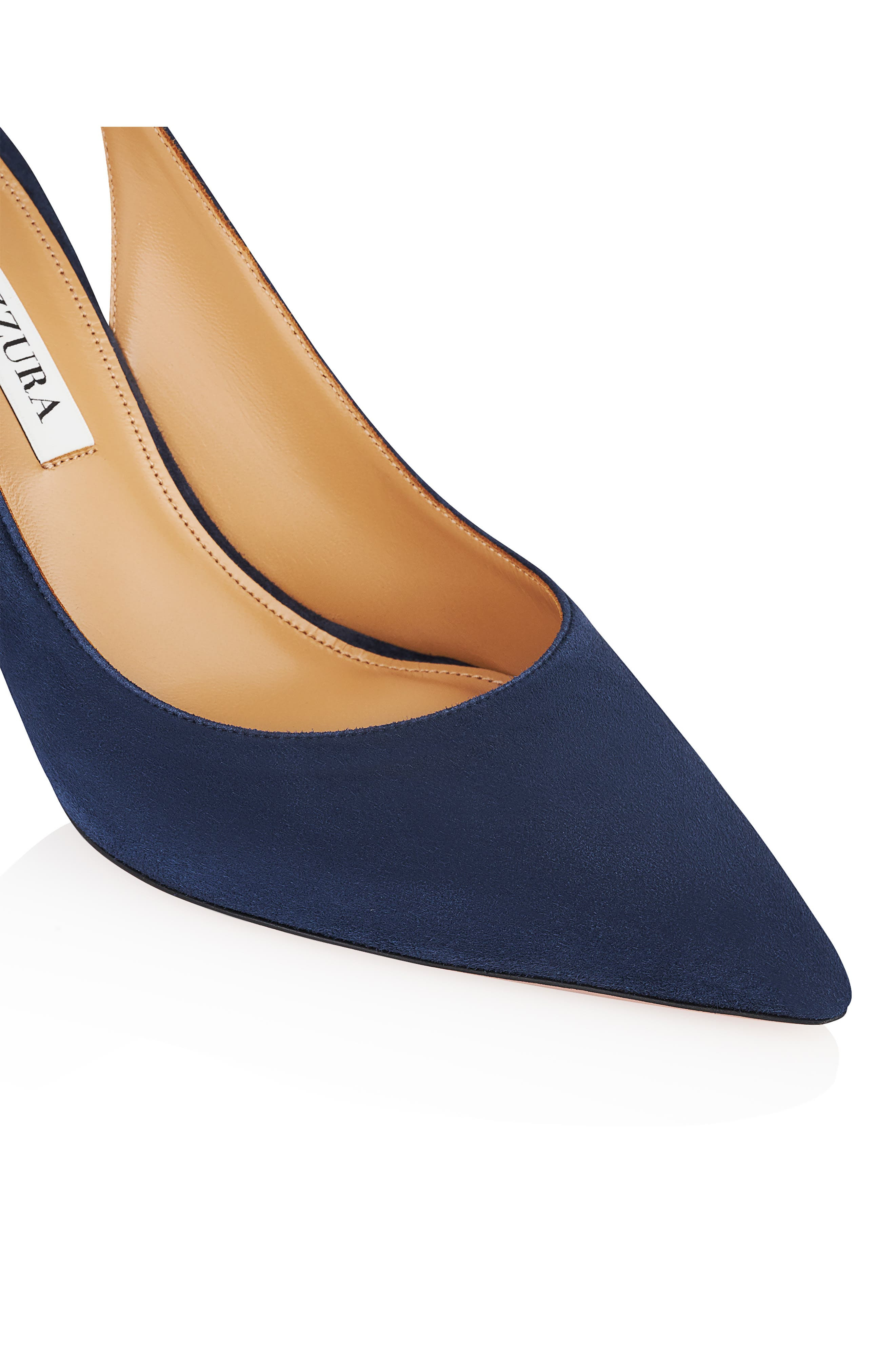 Aquazzura Bow Tie Pointed Toe Pump in Mezzanotte at Nordstrom - 4