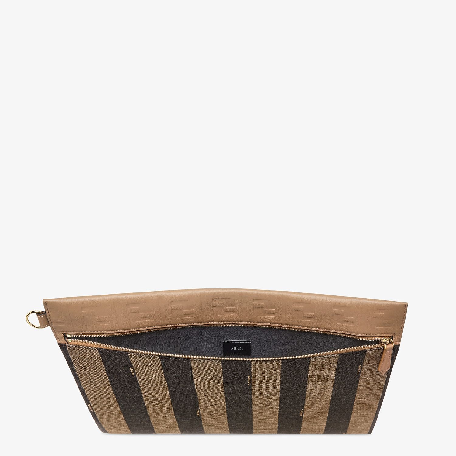 Brown canvas pochette - 3