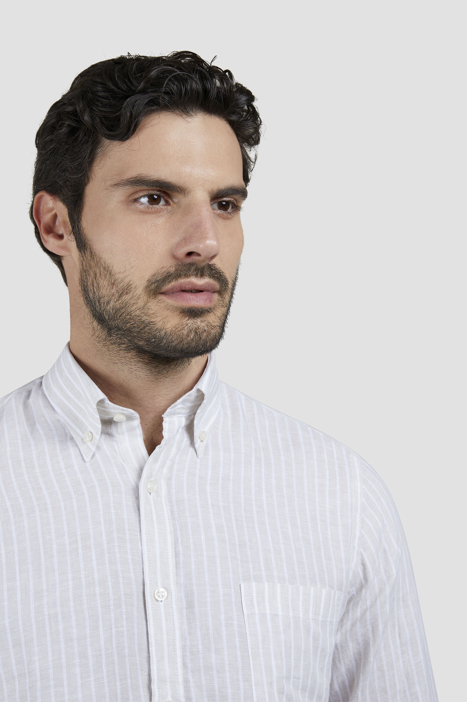 STRIPED LINEN SHIRT - 4