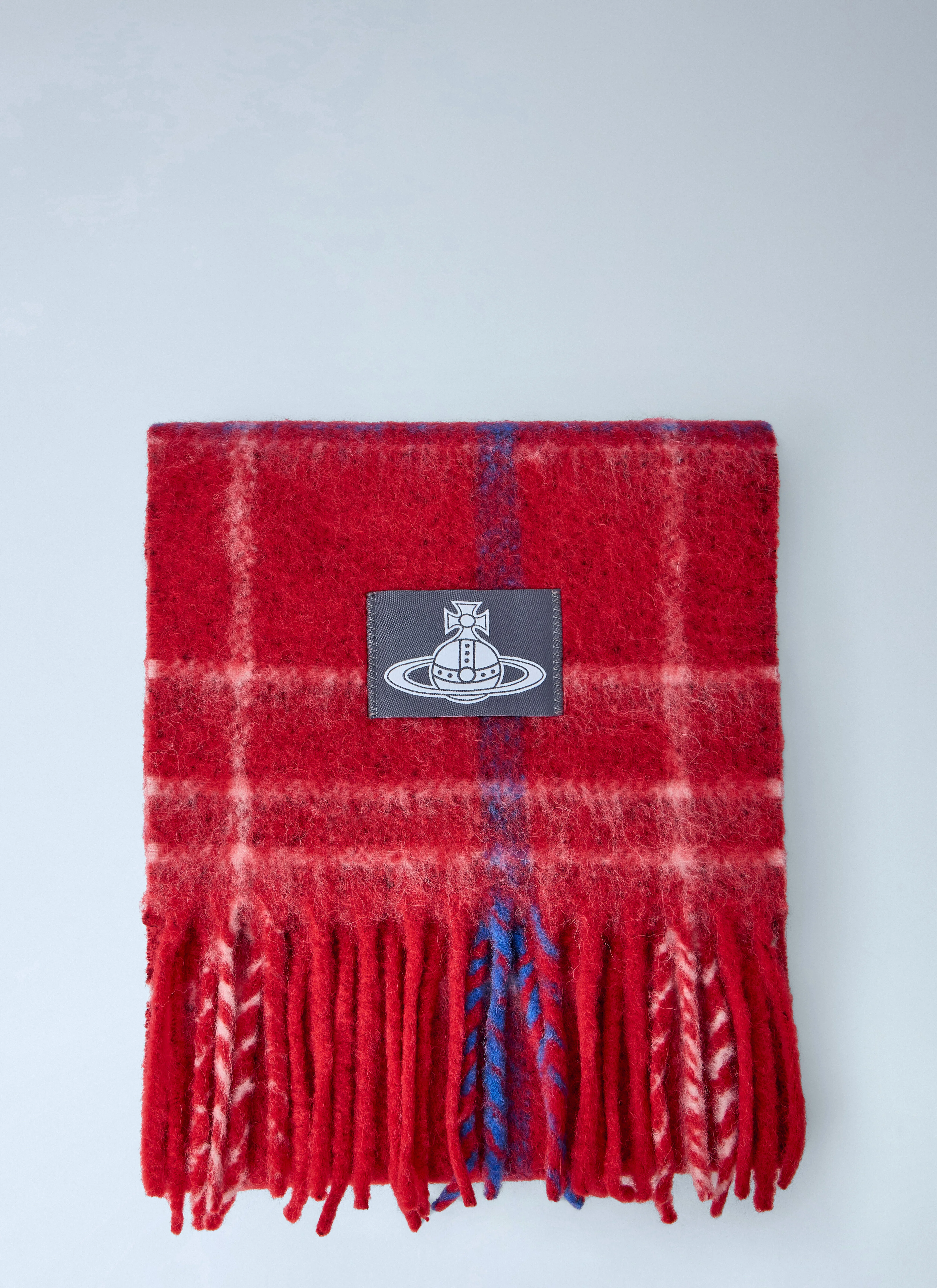 Checked Wool Scarf - 1