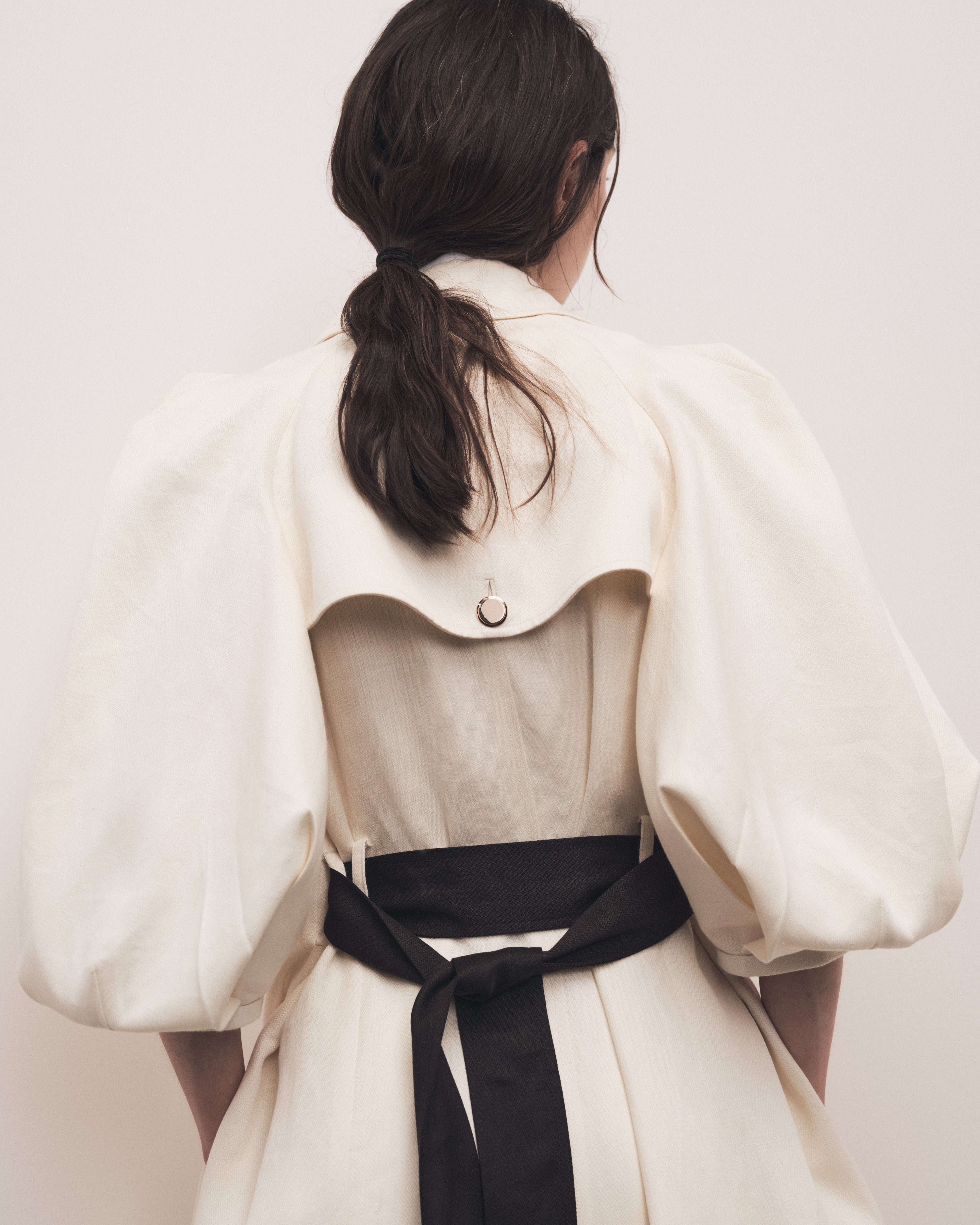 Iona Trench Coat in Linen - 2