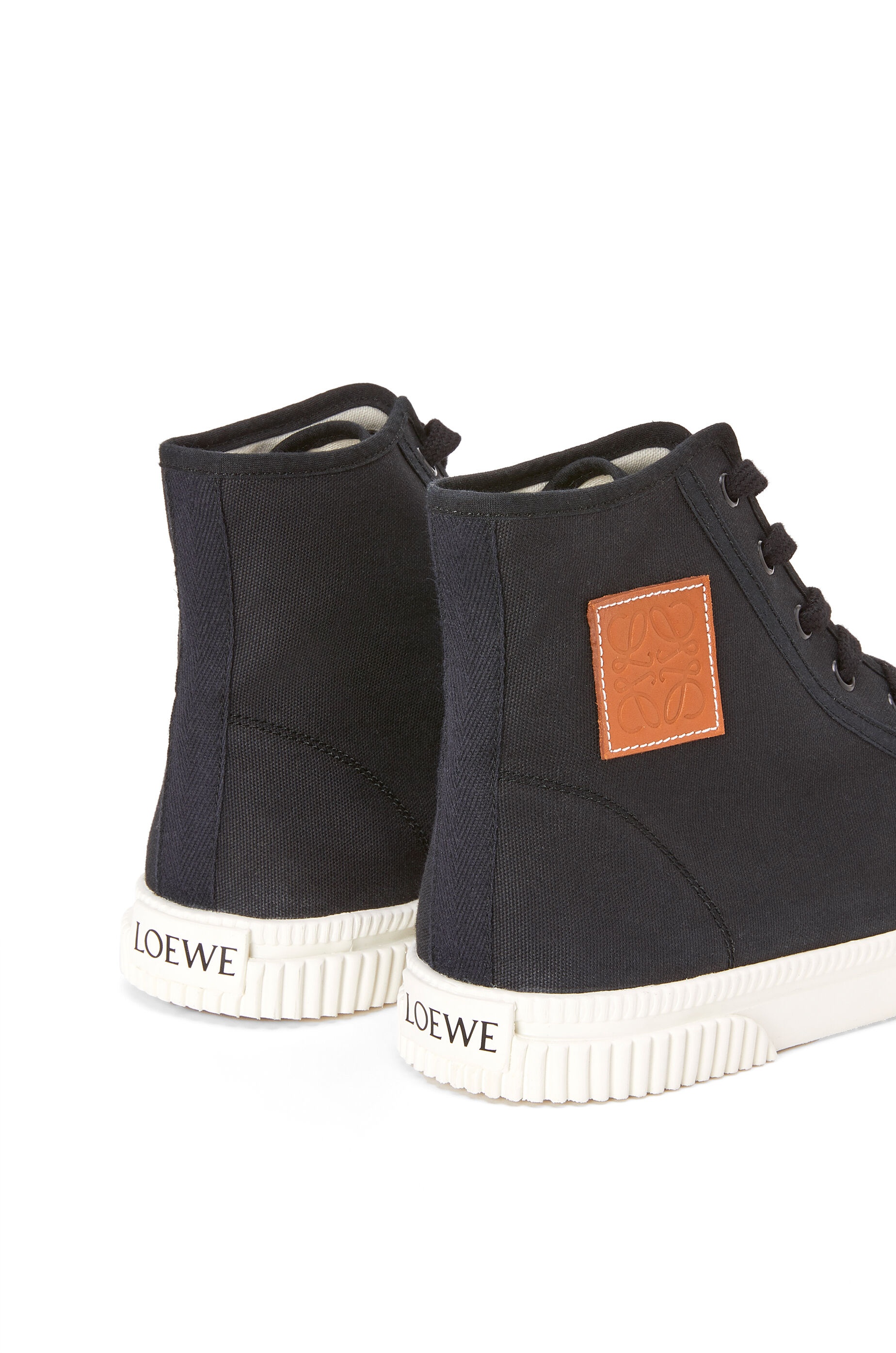 High top sneakers in canvas - 4