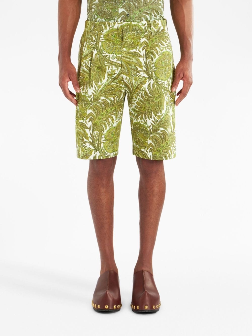 floral-print Bermuda shorts - 3