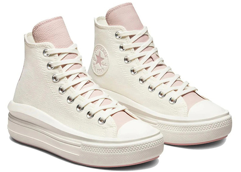 Converse Converse Chuck Taylor All Star Move Platform Tonal Materials Egret Rust Pink (Women's) outlook