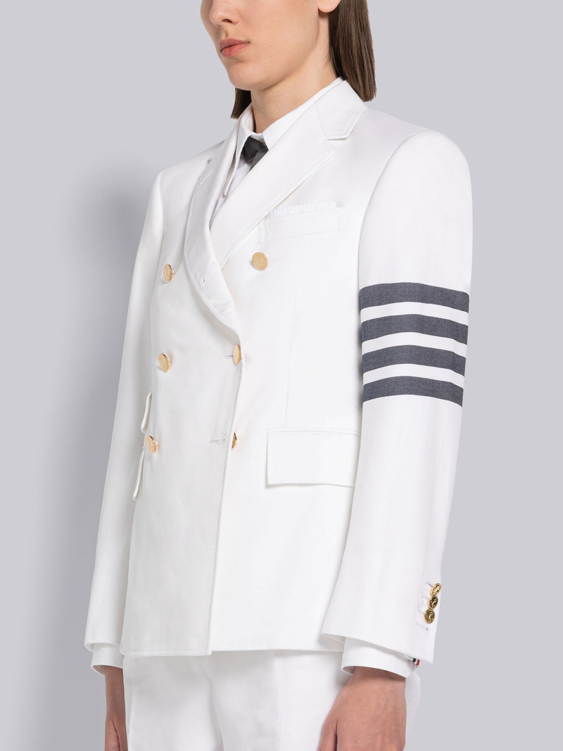 Thom Browne Cotton 4-Bar Double Breasted Single Vent Sport Coat outlook
