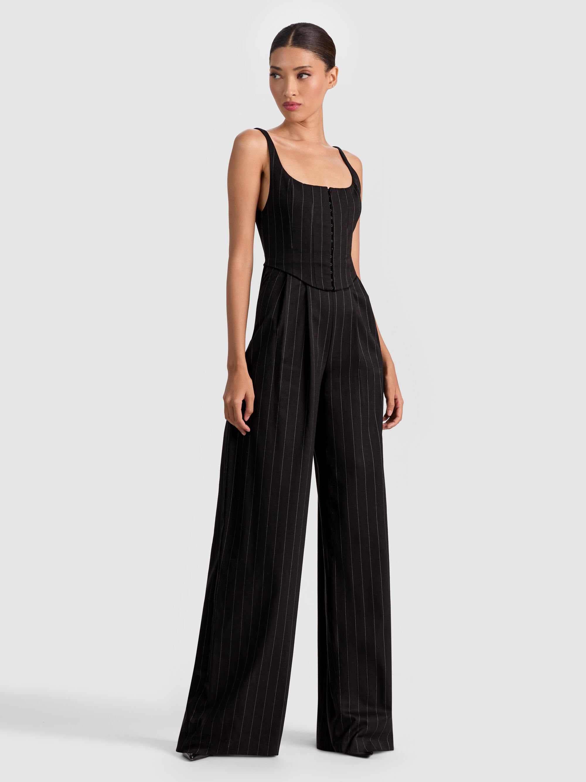 REBECCA TAILORED VEST JUMPSUIT - 6