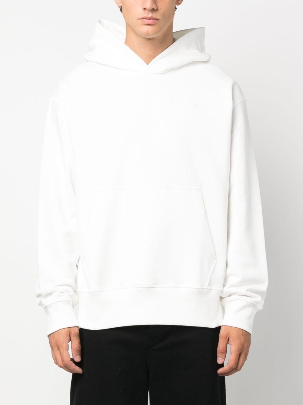 Macs logo-embroidered cotton hoodie - 3