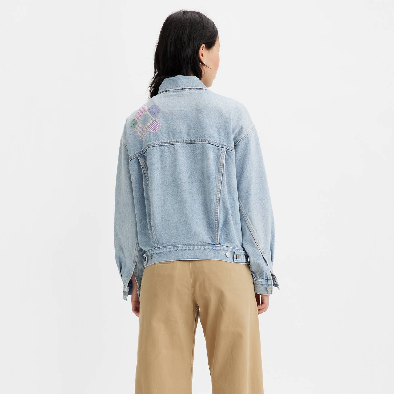 90S PATCHWORK TRUCKER JACKET - 4