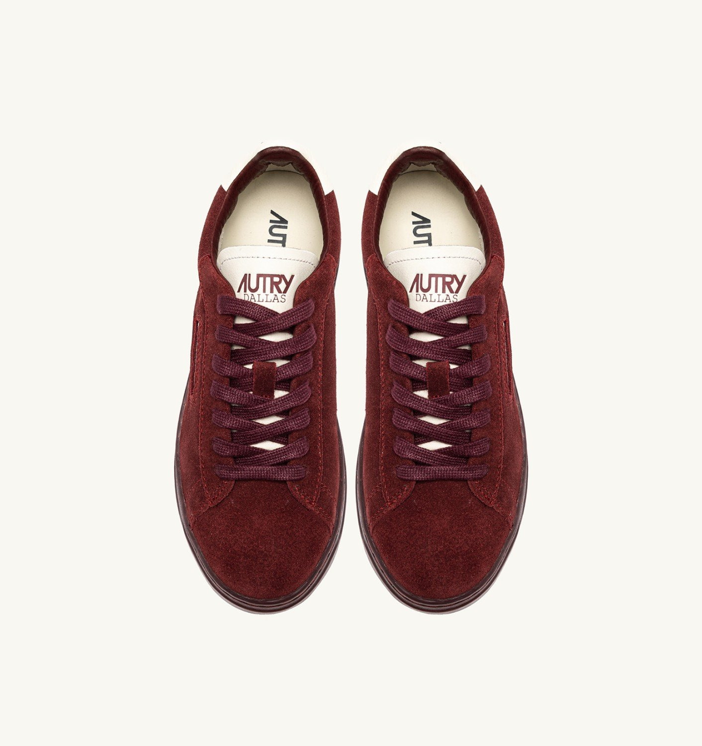 DALLAS LOW SNEAKERS IN SUEDE COLOR MARSHMALLOW AND CHIANTI - 5