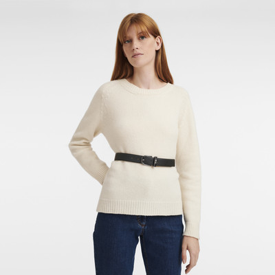 Longchamp Roseau Essential Ladies' belt Black - Leather outlook