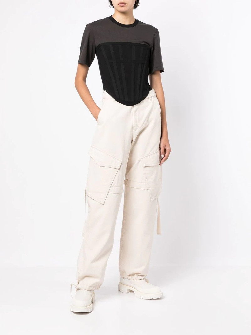 Dion Lee wide-leg cargo trousers outlook