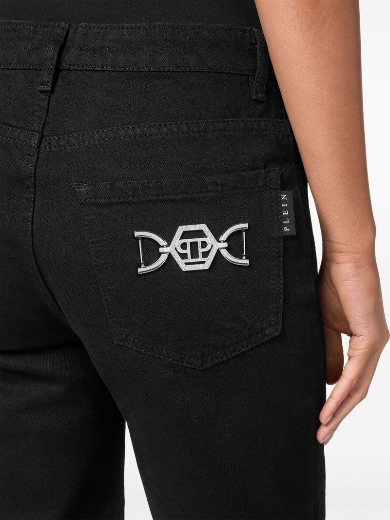 logo-patch straight-leg jeans 5
