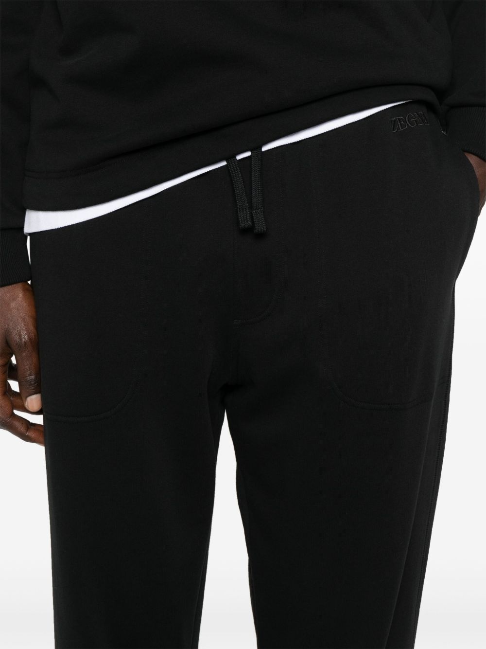 logo-embroidered track pants - 5