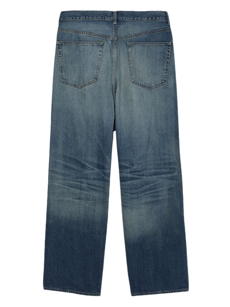 faded-effect selvedge jeans 6
