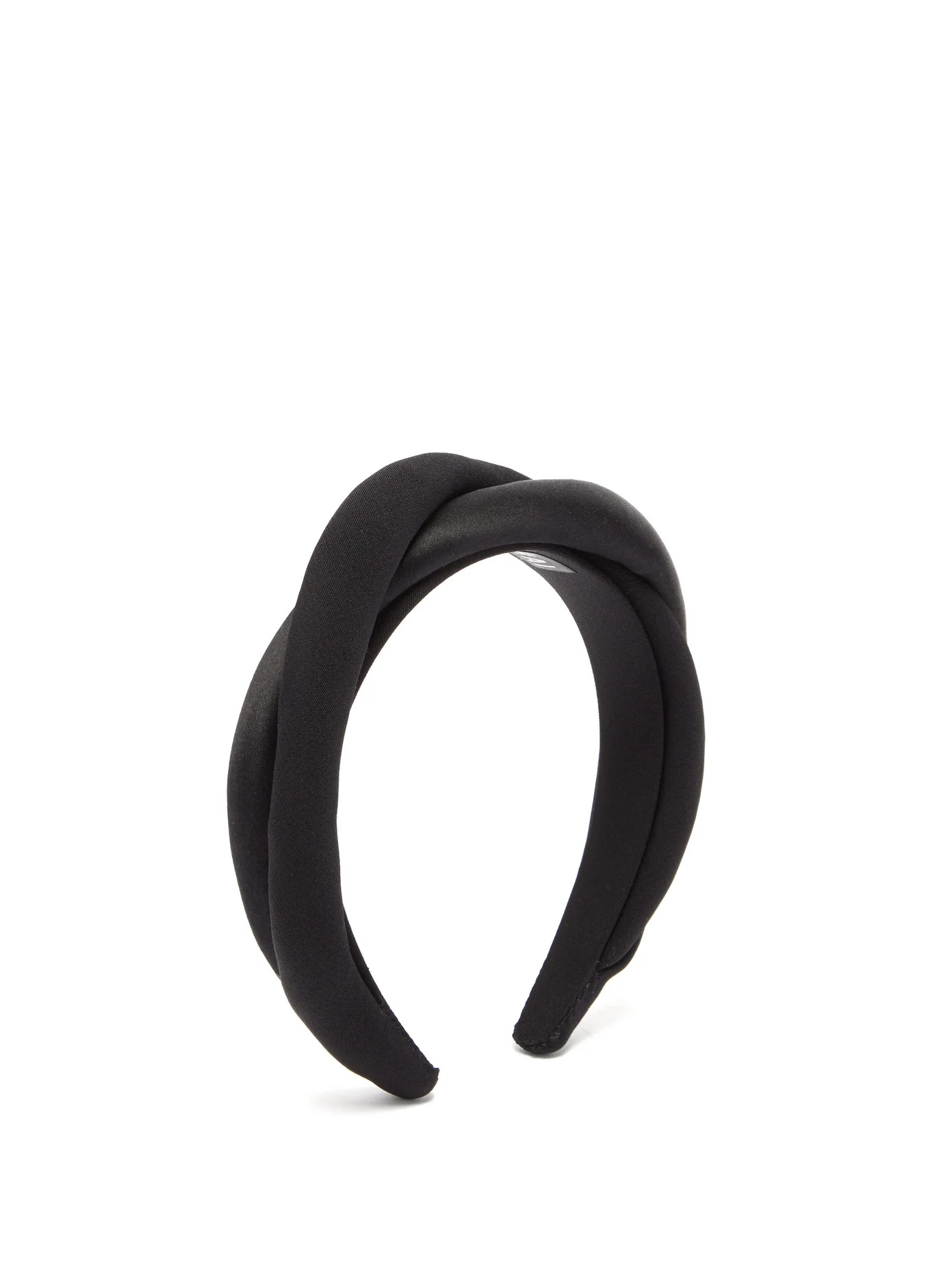 Twisted silk-twill and satin headband - 4