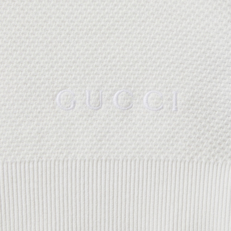 Cotton knit cardigan with Web 8