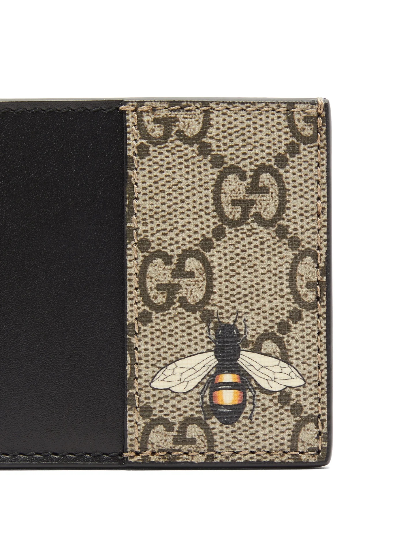 Bestiary bee-print leather cardholder - 4