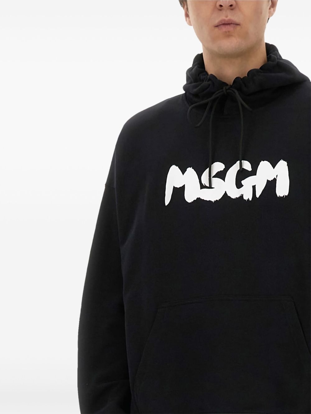 logo-print hoodie - 3