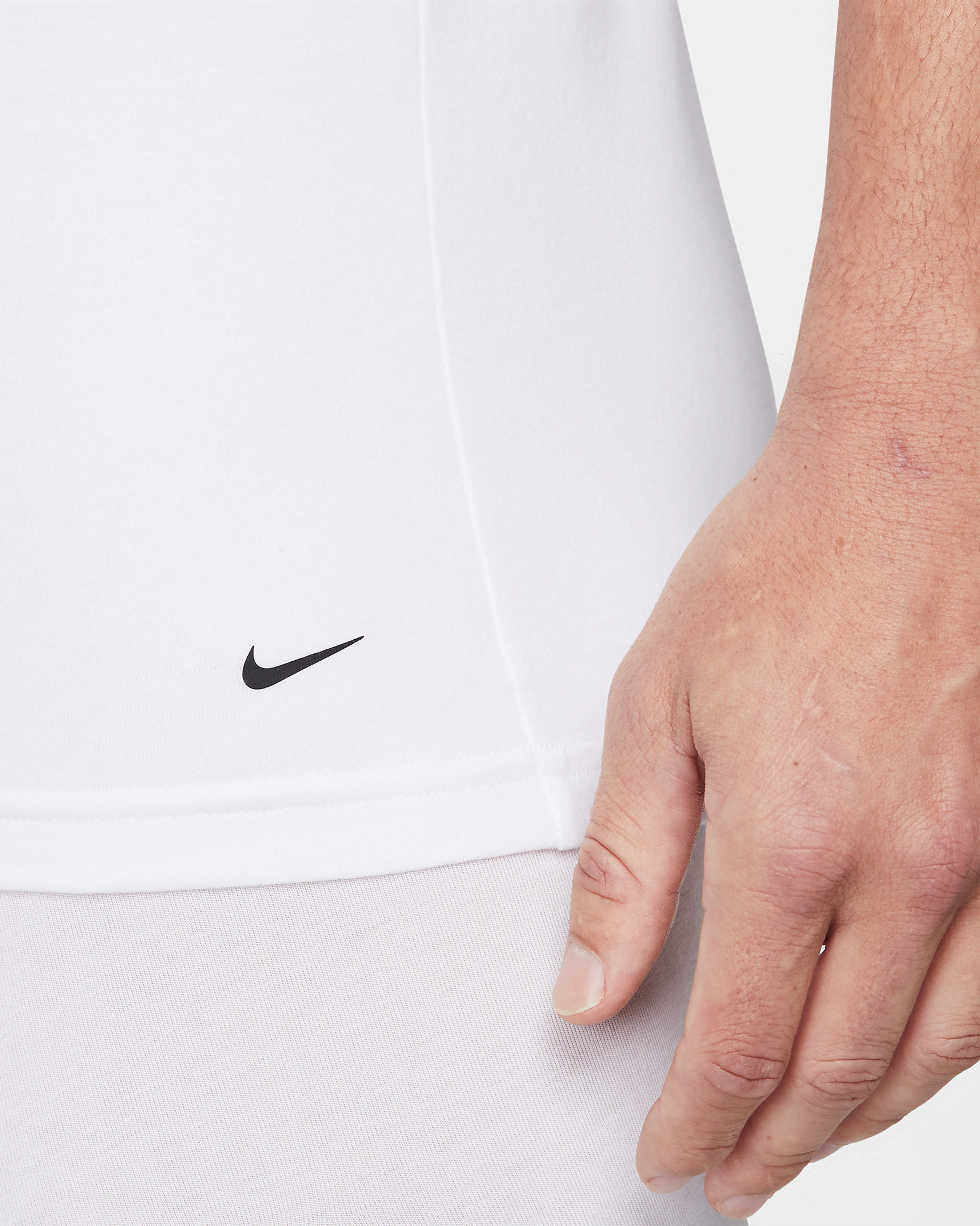 Nike Dri-FIT Essential Cotton Stretch Men's Slim Fit Crew Neck Undershirt (2-Pack) - 4