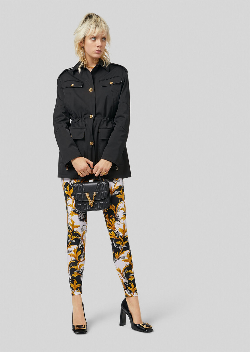 Barocco Acanthus Print Parka 4