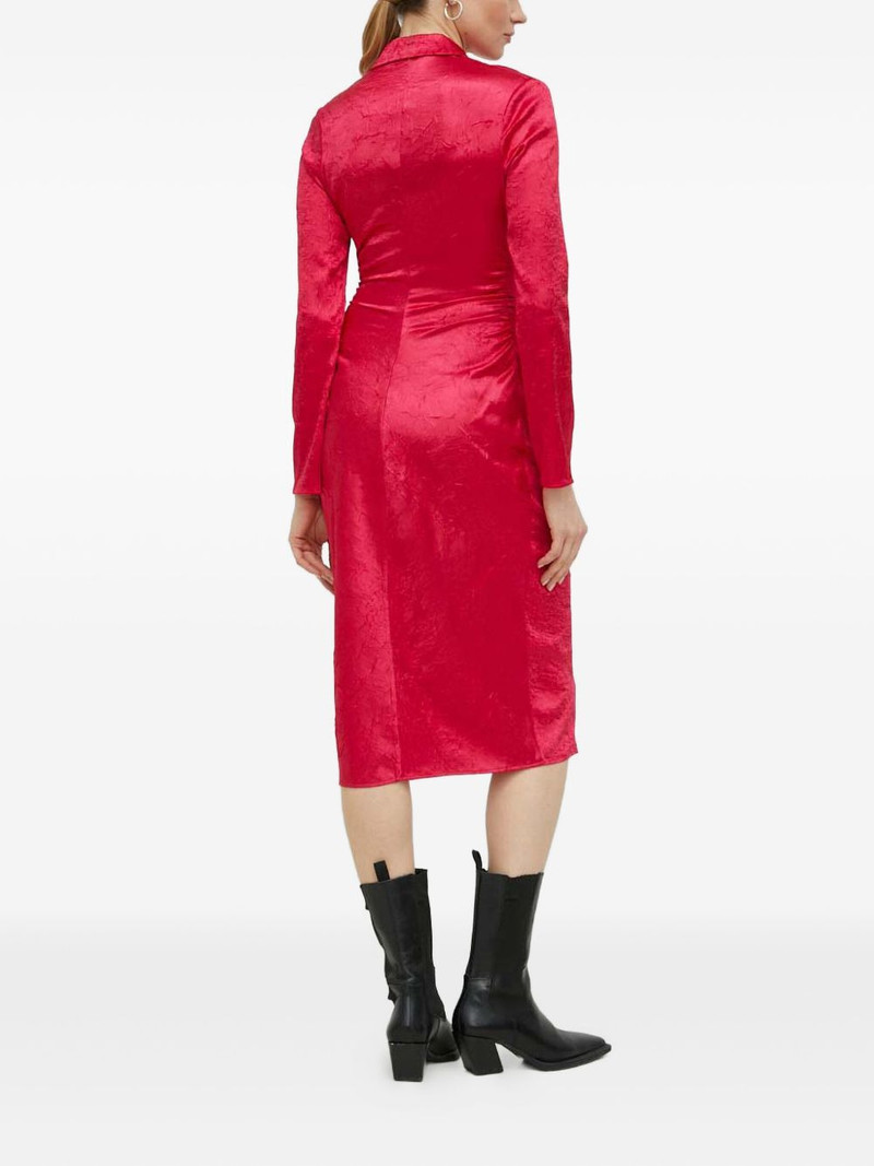 long-sleeve collared midi dress 4