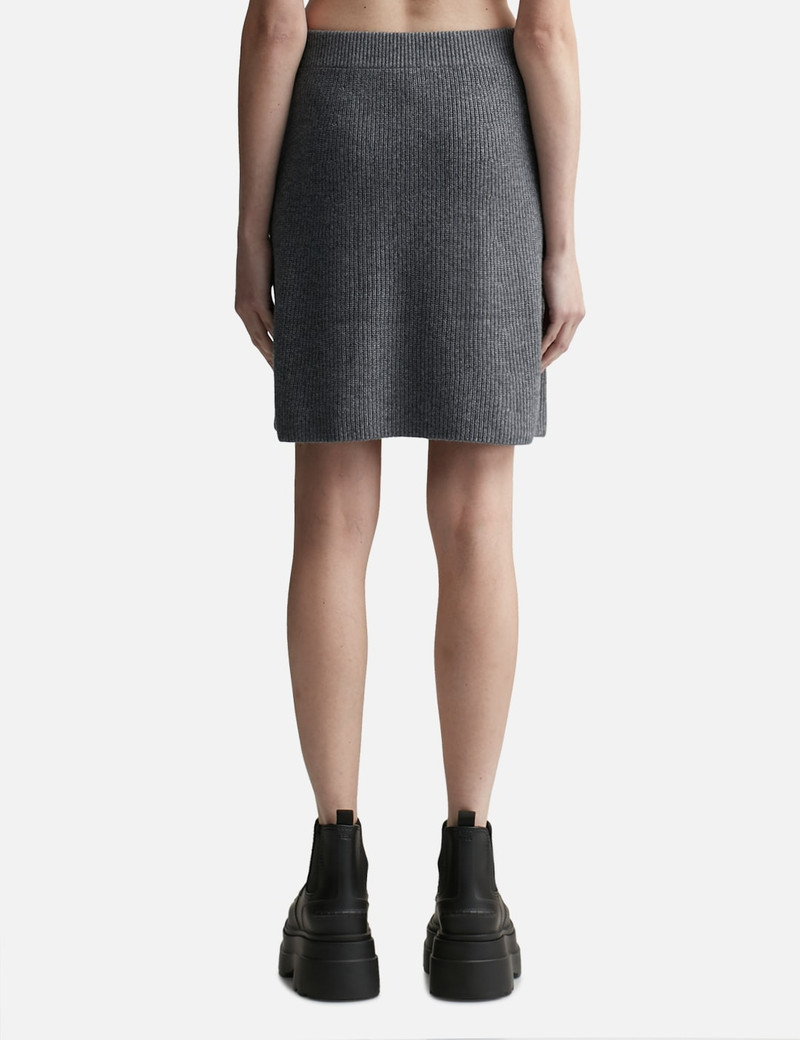 BOLD FOX HEAD PATCH SHORT RIBBED SKIRT 3