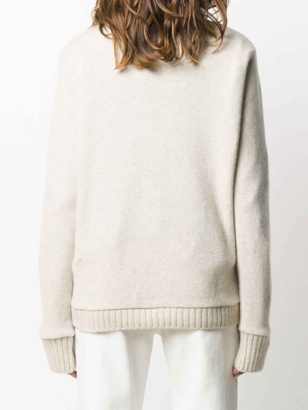 cashmere embroidered jumper - 4