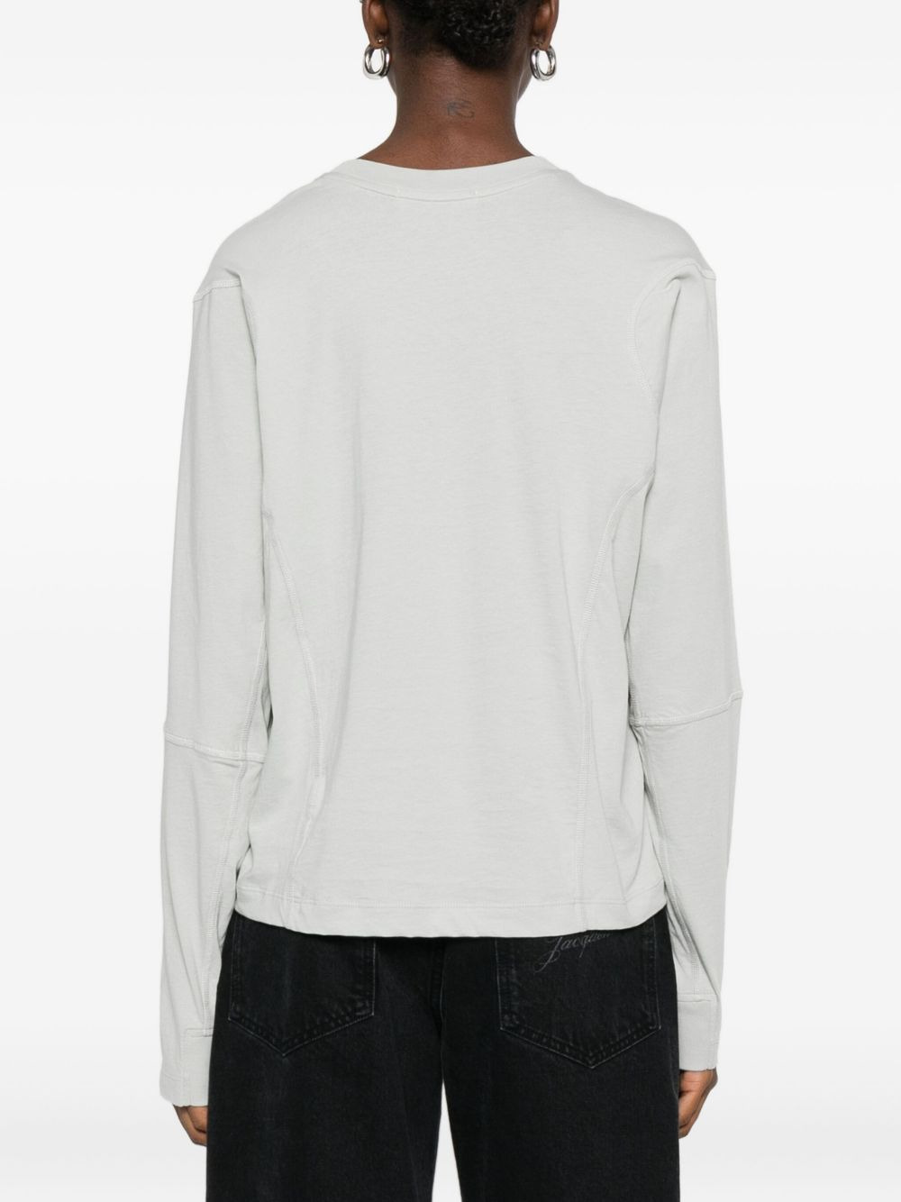 long-sleeve cotton t-shirt - 4