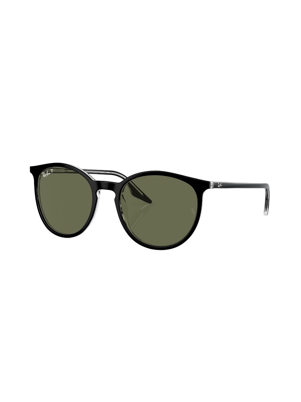 logo-lettering round-frame sunglasses - 2