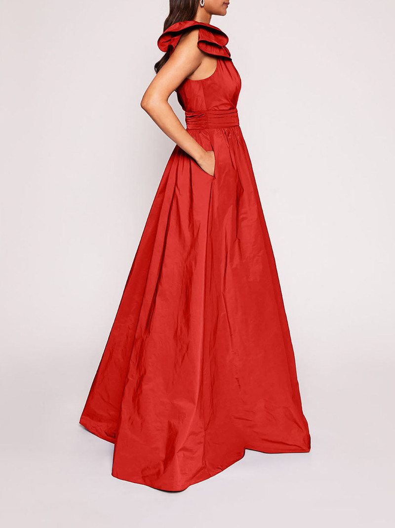 BOW TAFFETA GOWN 3