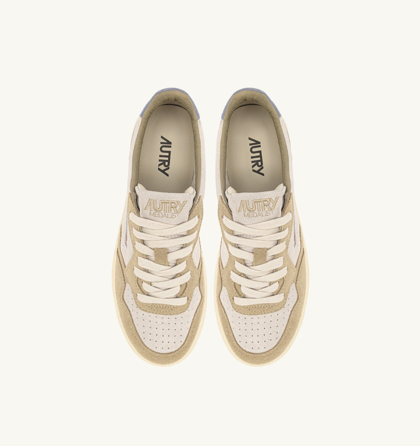 MEDALIST LOW SNEAKERS IN TRICOLOR LIGHT BLUE CLAUDIA AND SPONGE SUEDE - 5