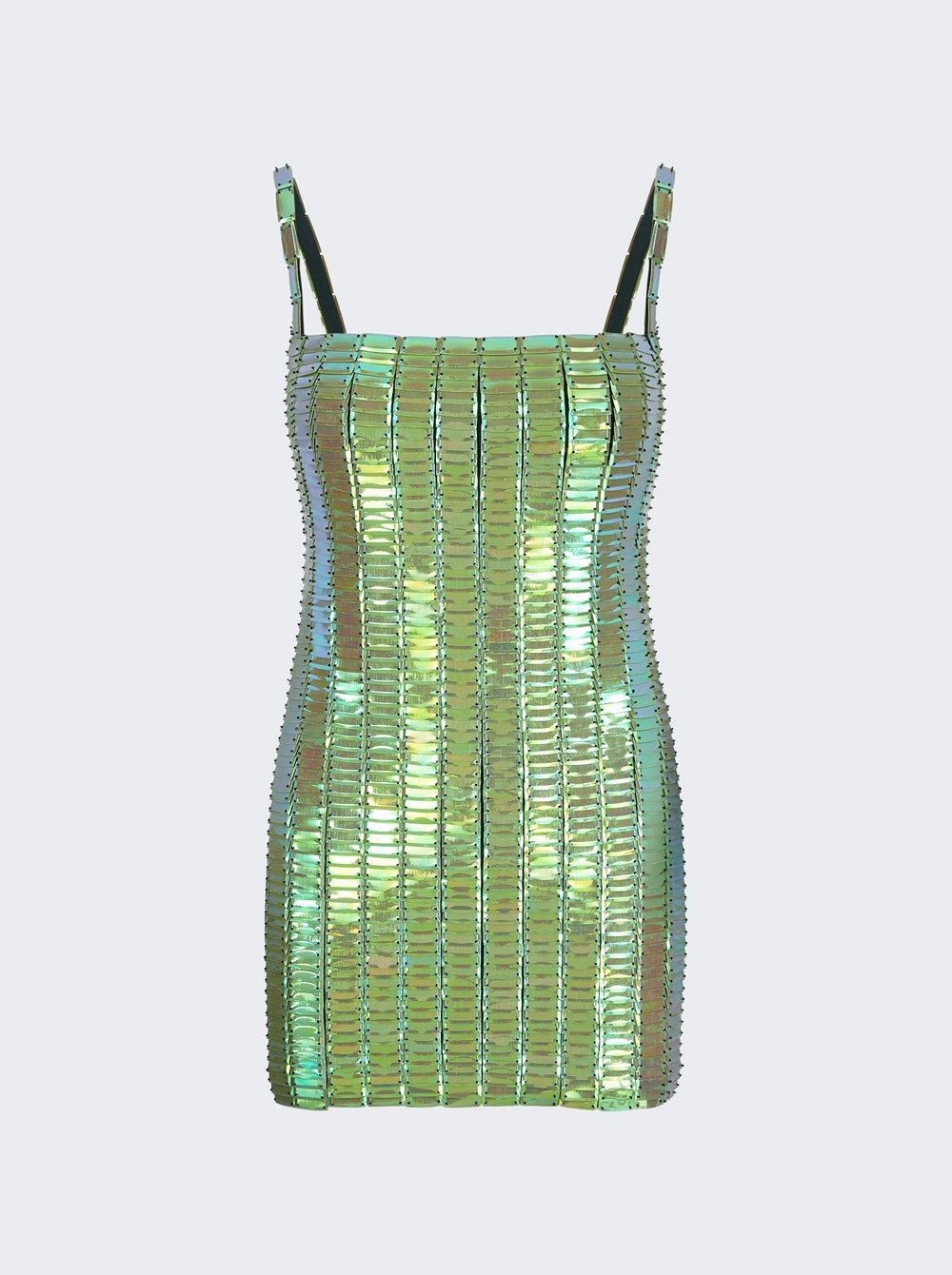 Embellished Rue Dress Iridescent Green - 1