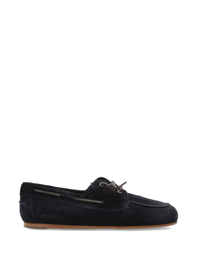 suede lace-up boat shoes 1