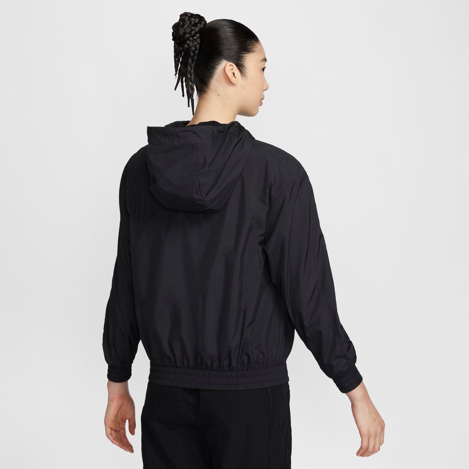 (WMNS) Nike Sportswear Classic Woven Jacket 'Black' FV6299-010 - 1