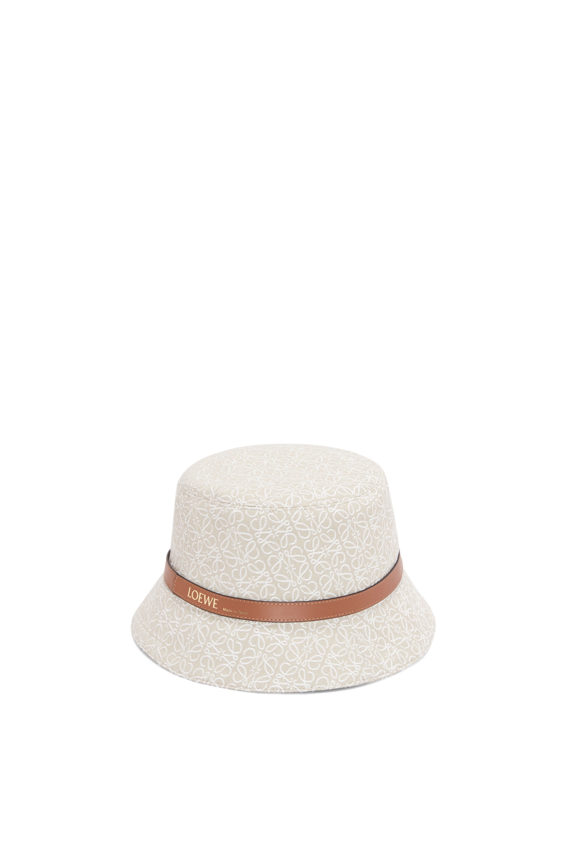 Bucket hat in Anagram jacquard and calfskin - 3