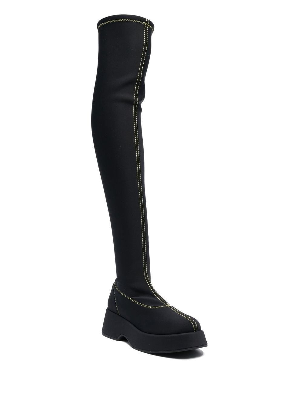 Retro Flatform above-knee boots - 2