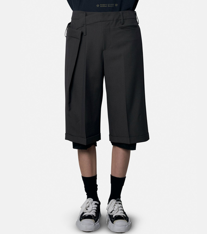 OPEN YY Rolled Waist Waffle Cargo Shorts outlook