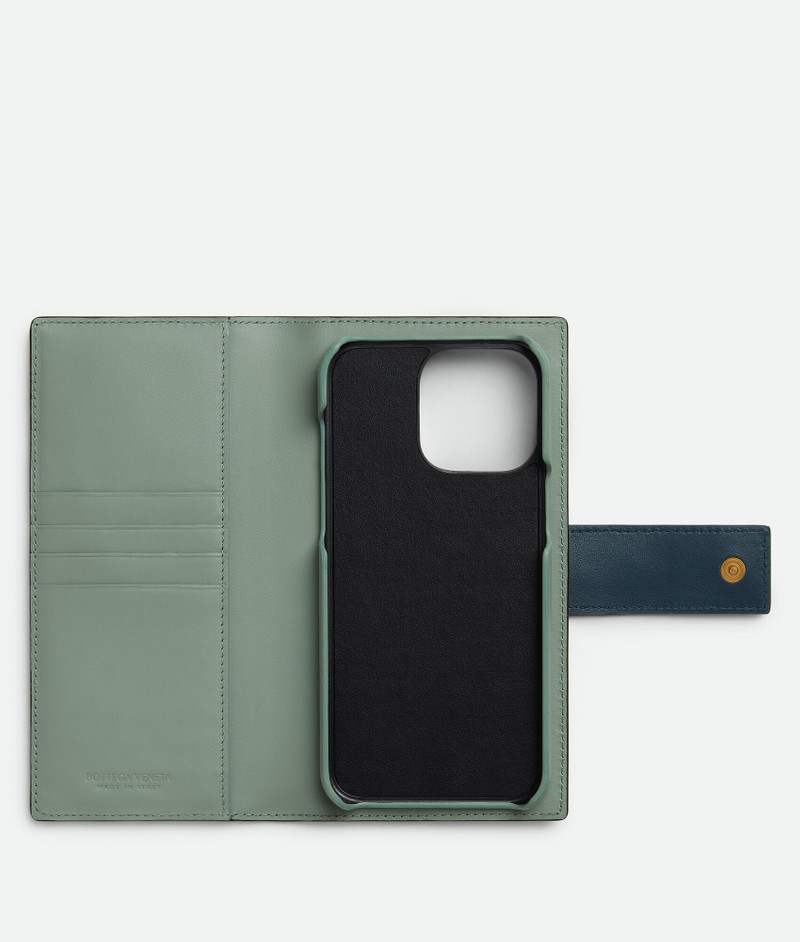 Bottega Veneta Tag iPhone 15 Pro Max Flap Case outlook