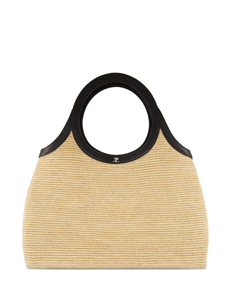 Holy raffia tote bag 1