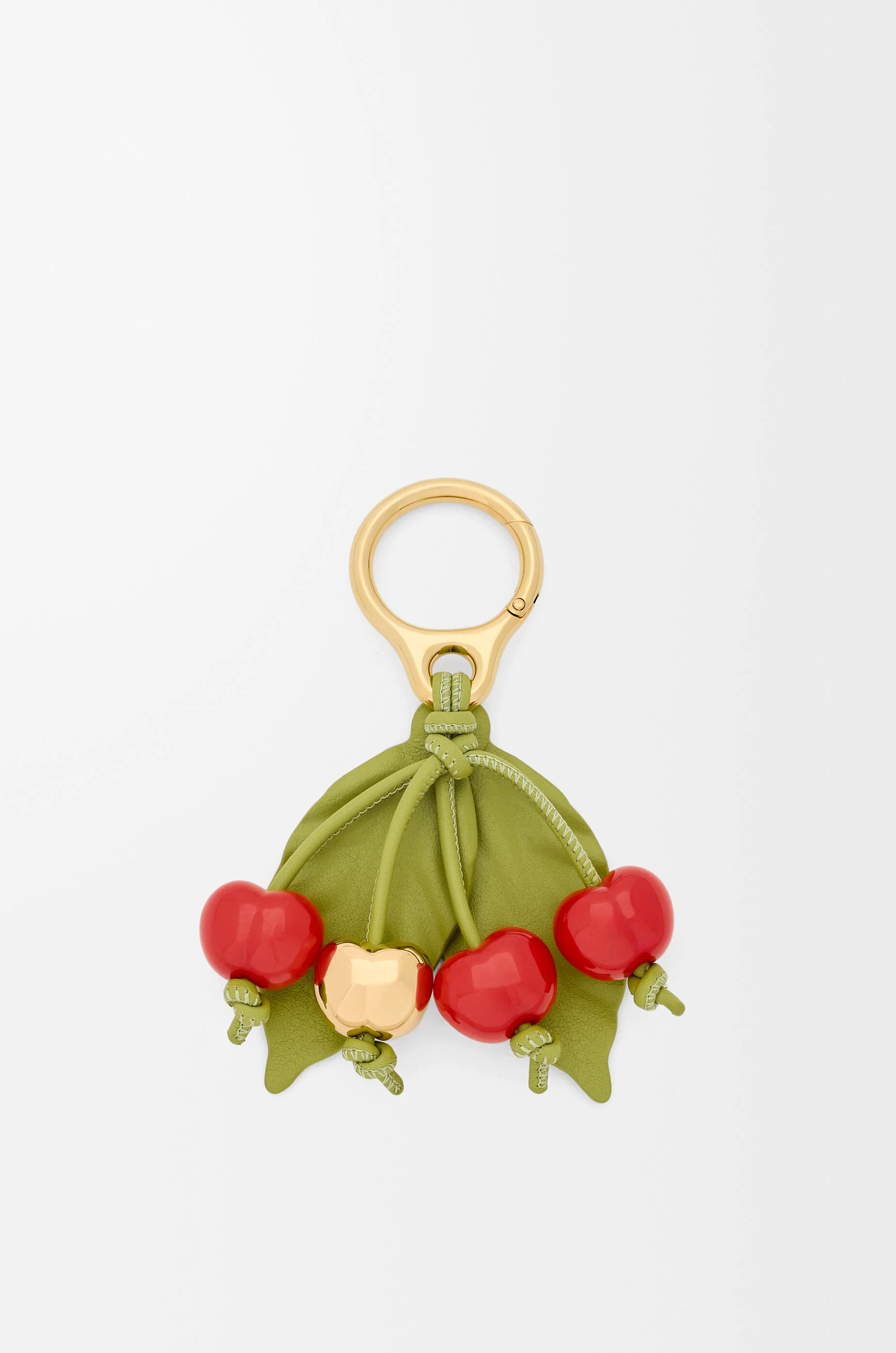 Cherry charm in classic calfskin - 1