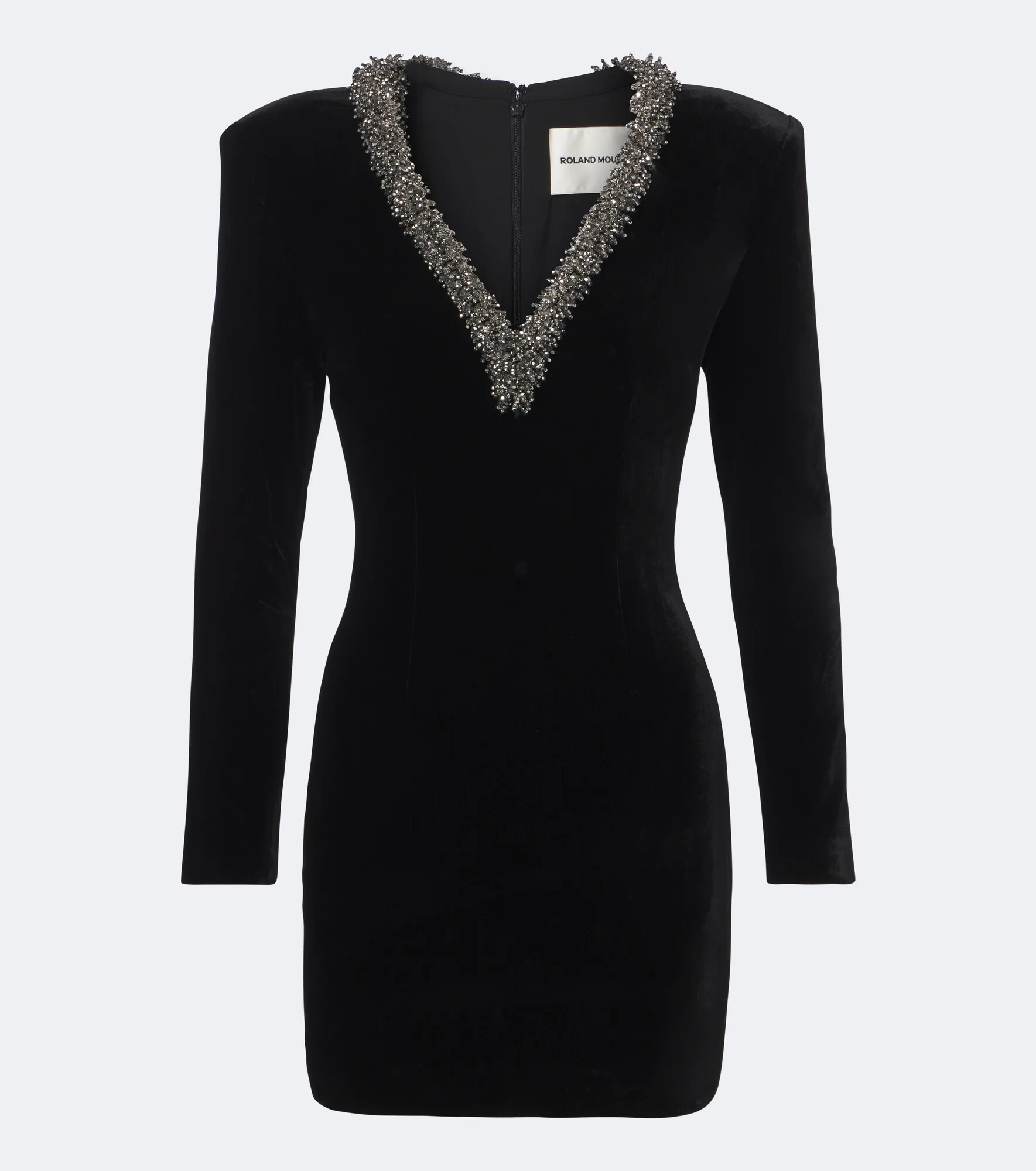 Embellished velvet minidress - 1