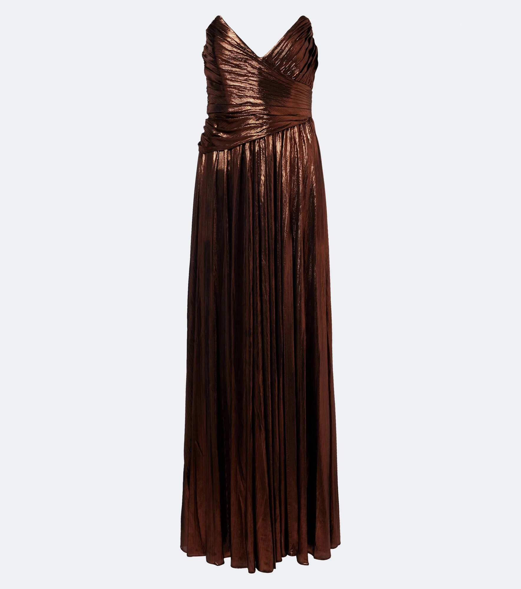 Waldorf plissé bustier gown - 1