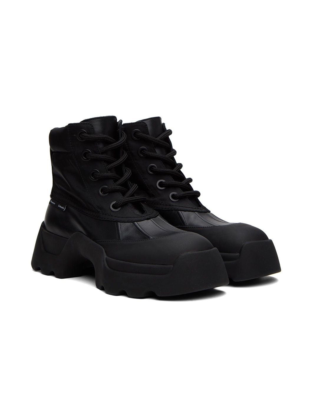 Black Stomp Boots - 4