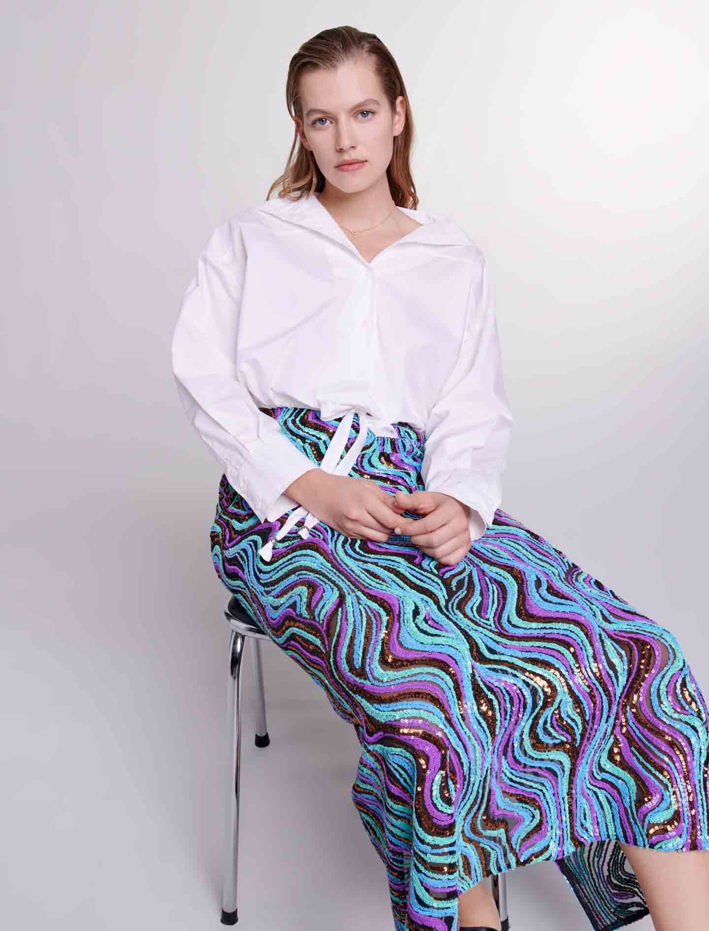 Sequin maxi skirt - 8