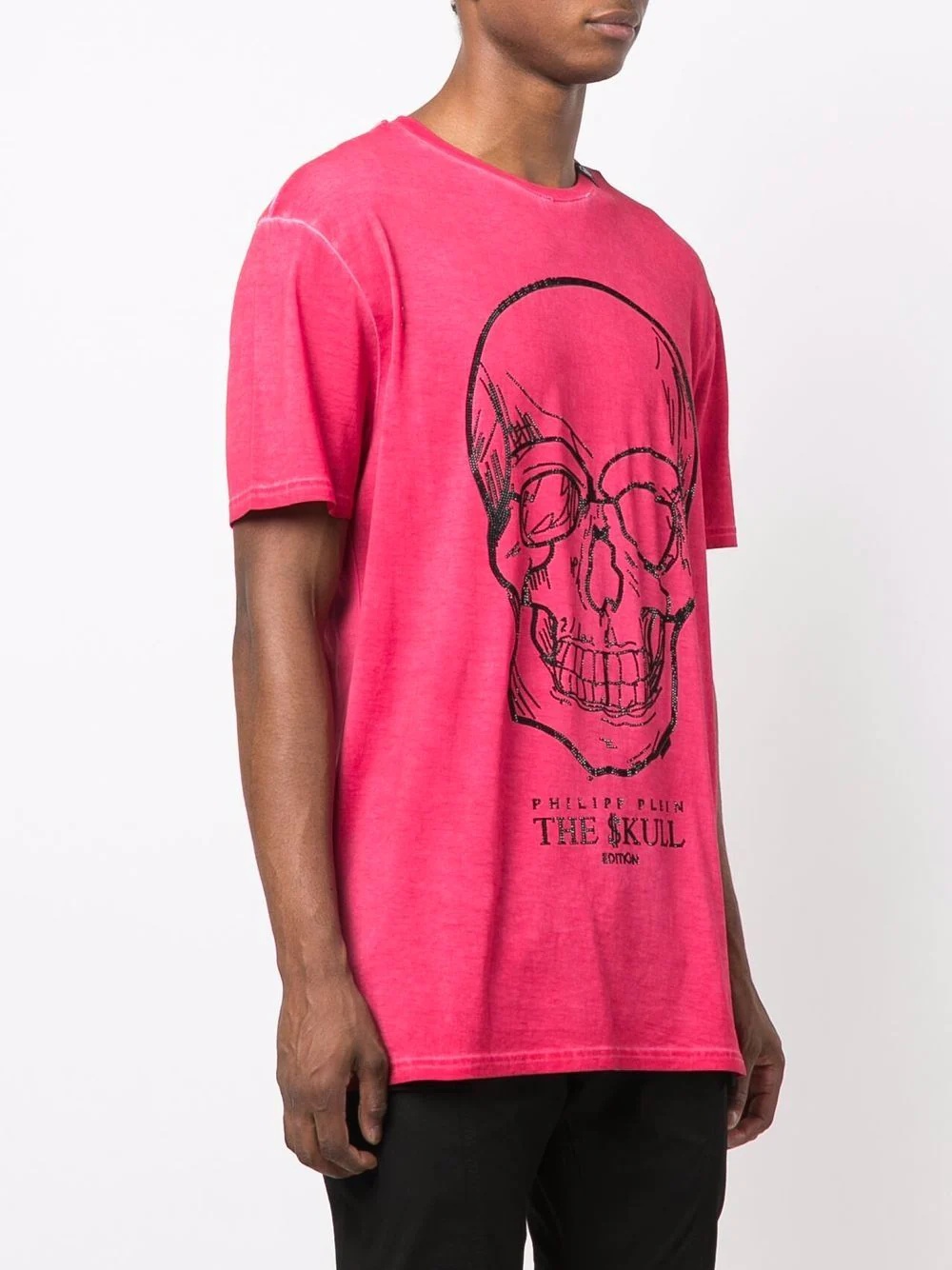 crystal skull cotton T-shirt - 4