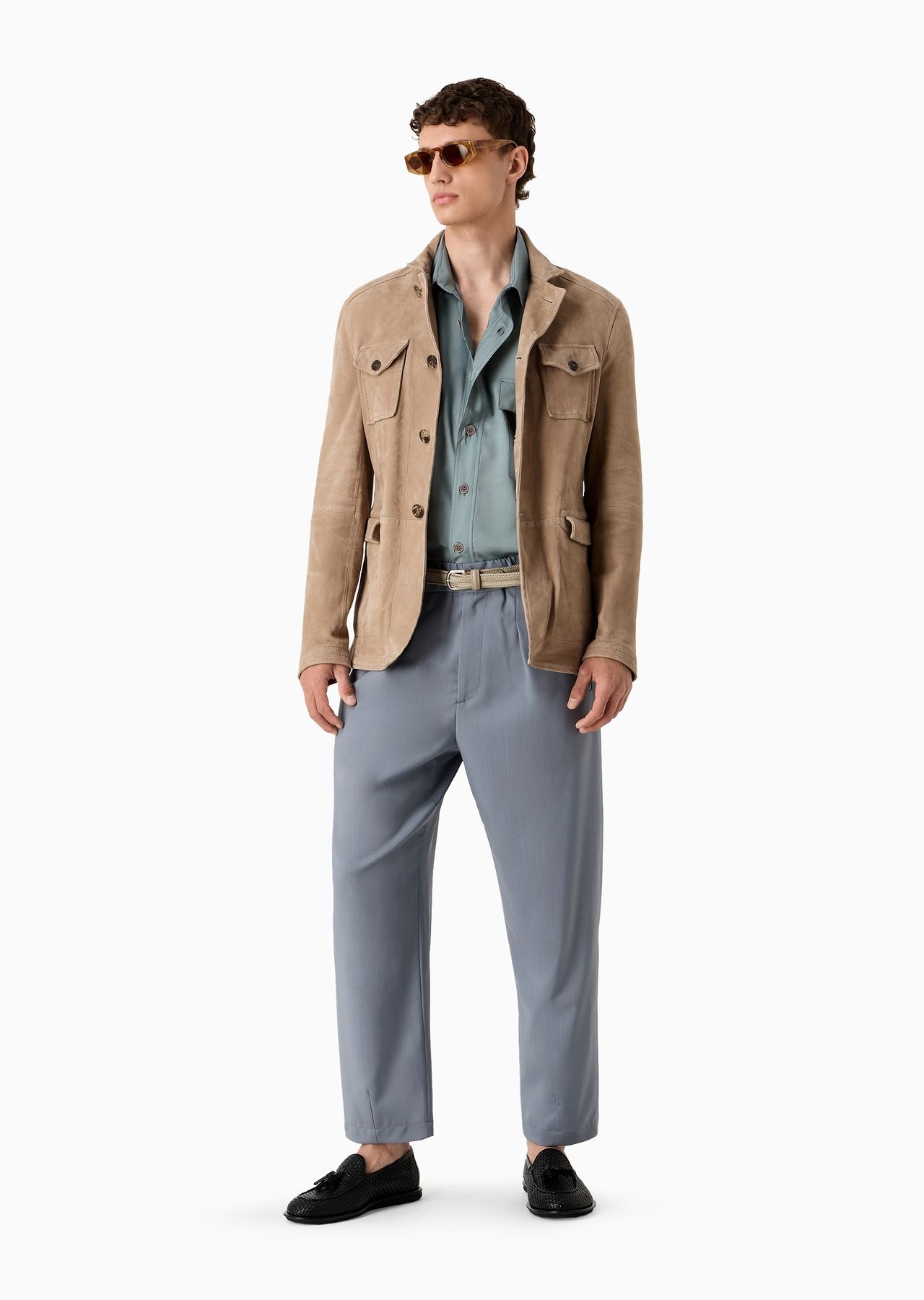 Suede safari jacket - 4