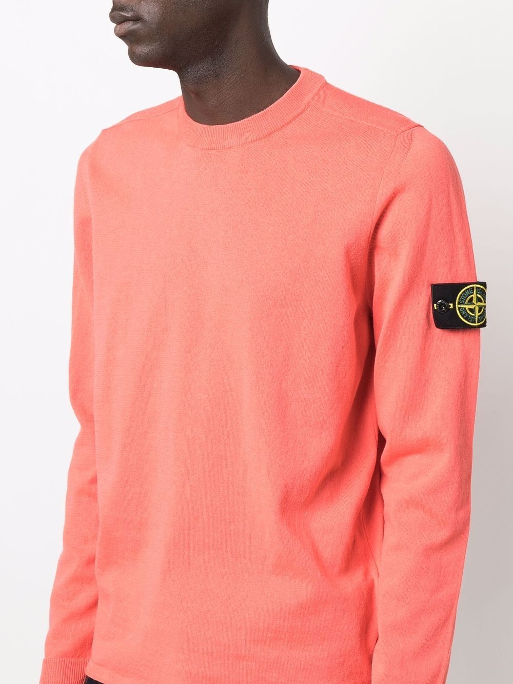 logo-patch long-sleeve jumper - 5